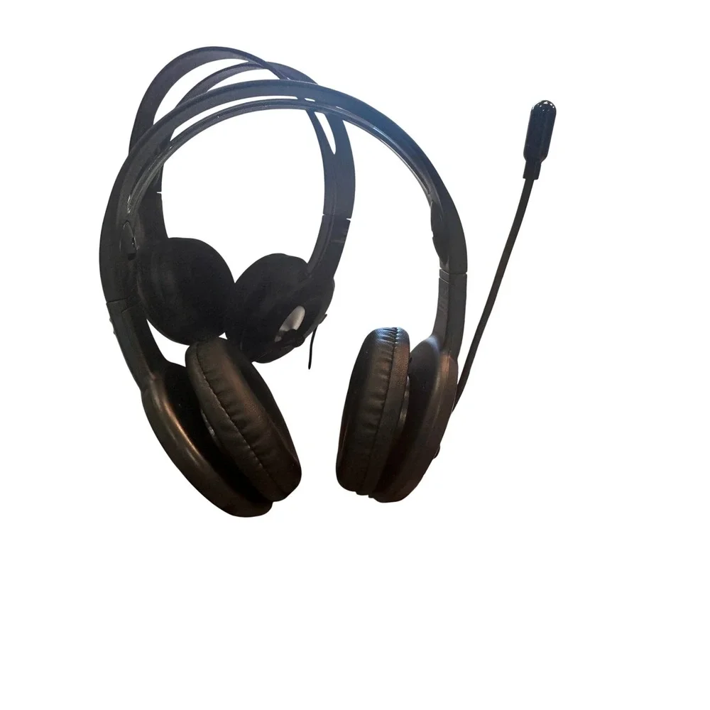Ativa Wired Headset with Adjustable Microphone Black Over-Ear 5345725